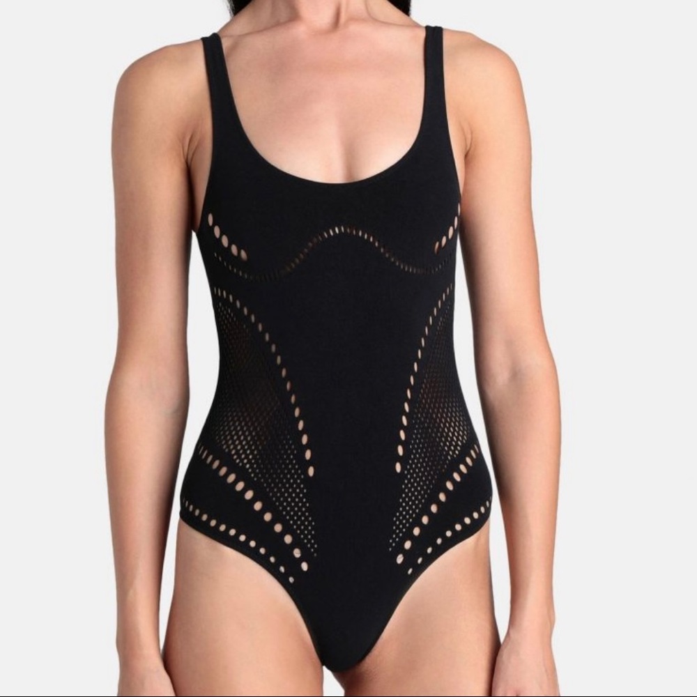 Stella McCartney x revolve black cutout one piece swimsuit